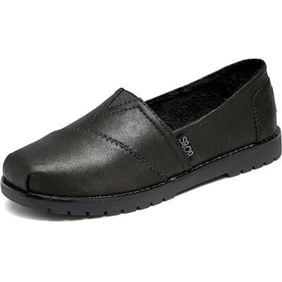 Skechers Damen Bobs Chill Lugs-Urban Spell Loafer, Schwarz/Schwarz, 38 EU Skechers Damen Bobs Chill Lugs-Urban Spell Loafer, Schwarz/Schwarz, 38 EU