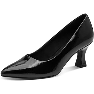 MARCO TOZZI Damen Pumps Spitz Vegan, Schwarz (Black Patent), 40 EU MARCO TOZZI Damen Pumps Spitz Vegan, Schwarz (Black Patent), 40 EU