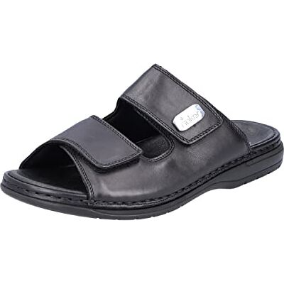 Rieker 25590, Herren Pantoletten, Schwarz (schwarz), 43 EU (9 UK) Rieker 25590, Herren Pantoletten, Schwarz (schwarz), 43 EU (9 UK)