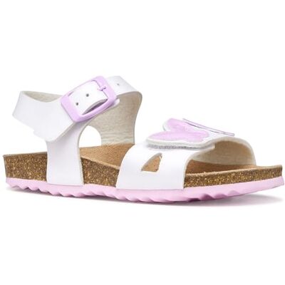 Geox JUNIOR GIRL J ADRIEL GIRL A SANDALS WHITE/PINK 32_EU Geox JUNIOR GIRL J ADRIEL GIRL A SANDALS WHITE/PINK 32_EU