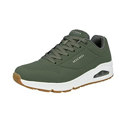 Skechers Herren Uno Stand On Air Turnschuhe, Olive Durabuck/Trim, 42 EU Skechers Herren Uno Stand On Air Turnschuhe, Olive Durabuck/Trim, 42 EU