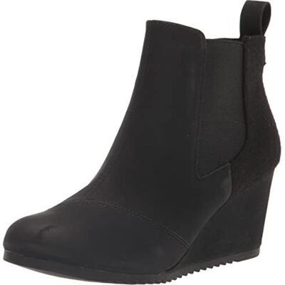 TOMS Damen Bailey Stiefelette, Black Synthetic Nubuck, 37.5 EU TOMS Damen Bailey Stiefelette, Black Synthetic Nubuck, 37.5 EU