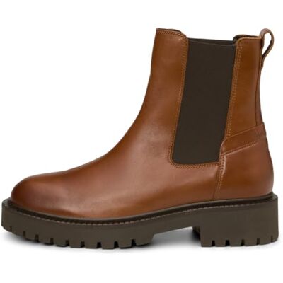 Marc O' Polo Marc OߴPolo Damen Chelsea Boots aus Leder mit elastischen Einsätzen, Braun (Cognac), 38 Marc O' Polo Marc OߴPolo Damen Chelsea Boots aus Leder mit elastischen Einsätzen, Braun (Cognac), 38