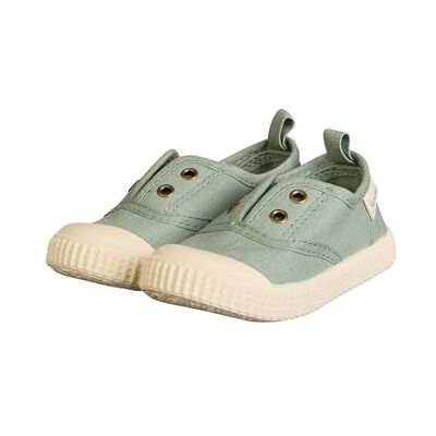 Sterntaler Sneaker Uni Sportiver Baby Schuh aus Canvas Kinder Sommer Schuhe mit Rutschfester Sohle Unisex Babyschuhe mit elastischem Gummiband, knöchelhoch steingrün, Größe 22 Sterntaler Sneaker Uni Sportiver Baby Schuh aus Canvas Kinder Sommer Schuhe mit Rutschfester Sohle Unisex Babyschuhe mit elastischem Gummiband, knöchelhoch steingrün, Größe 22