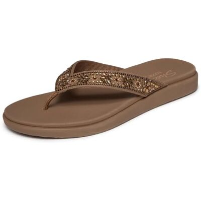 Skechers Damen Meditation Luxe Floral Rhinestone Turnschuhe, Brown, 36 EU Skechers Damen Meditation Luxe Floral Rhinestone Turnschuhe, Brown, 36 EU