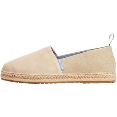 Tommy Hilfiger Herren Espadrilles Flex Mix aus Wildleder, Beige (Sandalwood), 43 Tommy Hilfiger Herren Espadrilles Flex Mix aus Wildleder, Beige (Sandalwood), 43