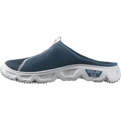 Salomon Reelax Slide 6.0 Men's Recovery Mules, Cushioned Stride, Instant and Durable Comfort, and Versatile Wear, Blue Ashes, 10 Salomon Reelax Slide 6.0 Men's Recovery Mules, Cushioned Stride, Instant and Durable Comfort, and Versatile Wear, Blue Ashes, 10