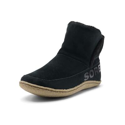 Sorel NAKISKA BOOTIE Hausschuhe Stiefel für Damen, Schwarz (Black x Sage), 38 EU Sorel NAKISKA BOOTIE Hausschuhe Stiefel für Damen, Schwarz (Black x Sage), 38 EU