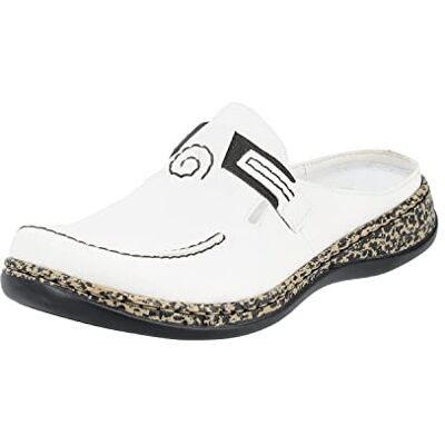 Rieker Damen 46393 Clogs, White 80, 39 EU Rieker Damen 46393 Clogs, White 80, 39 EU