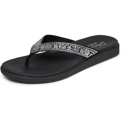 Skechers Damen Meditation Luxe Floral Rhinestone Turnschuhe, Black, 36 EU Skechers Damen Meditation Luxe Floral Rhinestone Turnschuhe, Black, 36 EU