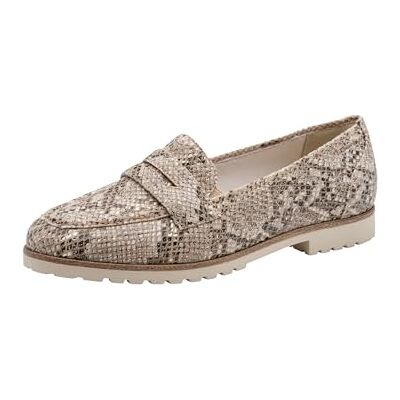 Tamaris Damen Loafer flach, beige, 38 EU Tamaris Damen Loafer flach, beige, 38 EU