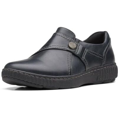 Clarks Damen Caroline Pearl Slipper, Schwarz Leder, 41.5 EU Weit Clarks Damen Caroline Pearl Slipper, Schwarz Leder, 41.5 EU Weit