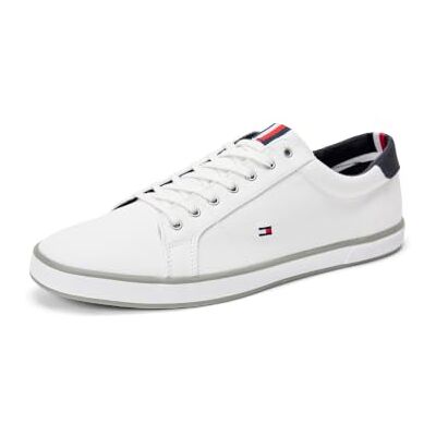 Tommy Hilfiger Herren H2285Arlow 1D Fm0Fm00596 SHOES, White (White), 45 EU Tommy Hilfiger Herren H2285Arlow 1D Fm0Fm00596 SHOES, White (White), 45 EU