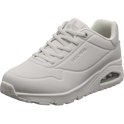 Skechers Damen UNO-Shimmer Away Sneaker, weiß, 39.5 EU Skechers Damen UNO-Shimmer Away Sneaker, weiß, 39.5 EU