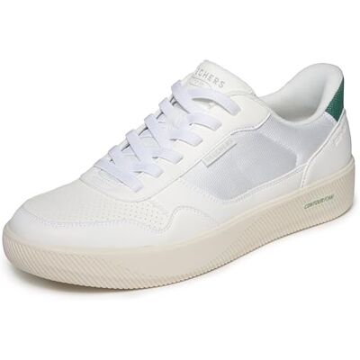 Skechers Herren Arch Fit Court Break Komfortabel Slip-InTurnschuhe, White Duraleather/Mesh, 42 EU Skechers Herren Arch Fit Court Break Komfortabel Slip-InTurnschuhe, White Duraleather/Mesh, 42 EU