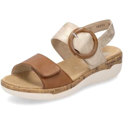 Remonte Damen Riemchensandalen R6853, Frauen Sandalen,lose Einlage,Riemchen,halteriemen,Sommerschuhe,Freizeitschuhe,offene Schuhe,metallic (90),39 EU Remonte Damen Riemchensandalen R6853, Frauen Sandalen,lose Einlage,Riemchen,halteriemen,Sommerschuhe,Freizeitschuhe,offene Schuhe,metallic (90),39 EU