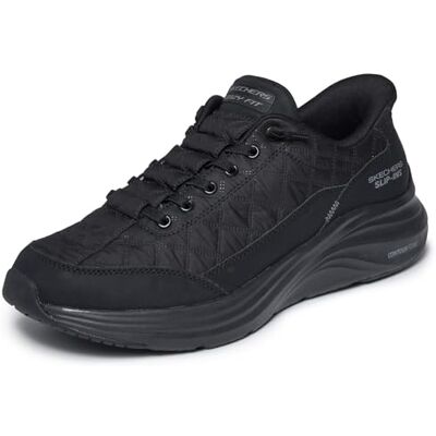 Skechers Herren Contour Foam Cozy Fit Turnschuhe, Black Mesh/Duraleather/Trim, 41 EU Skechers Herren Contour Foam Cozy Fit Turnschuhe, Black Mesh/Duraleather/Trim, 41 EU