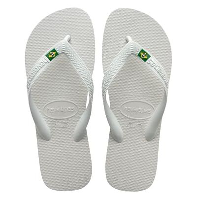 Havaianas – Top Brasil, Bequeme, Strapazierfähige und Leichte Flip-Flops, mit Rutschfester Sohle und Brasilien-Flagge an den Riemen, Erwachsene, Unisex Havaianas – Top Brasil, Bequeme, Strapazierfähige und Leichte Flip-Flops, mit Rutschfester Sohle und Brasilien-Flagge an den Riemen, Erwachsene, Unisex