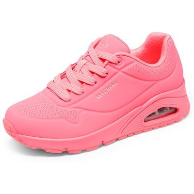 Skechers Damen Uno Stand On Air Turnschuhe, Coral Durabuck/ Mesh, 38 EU Skechers Damen Uno Stand On Air Turnschuhe, Coral Durabuck/ Mesh, 38 EU