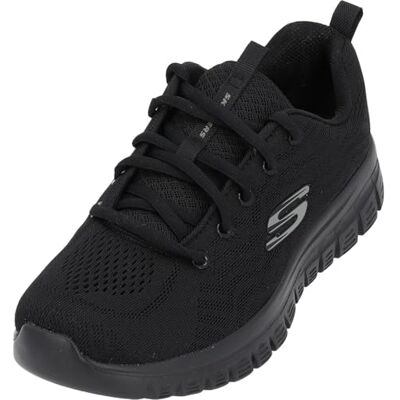 Skechers Damen Graceful Get Connected Trainers, Black Mesh / Trim, 36 EU Skechers Damen Graceful Get Connected Trainers, Black Mesh / Trim, 36 EU