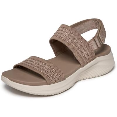 Skechers Damen Ultra Flex 3.0 Sandal, Mocha, 38 EU Skechers Damen Ultra Flex 3.0 Sandal, Mocha, 38 EU