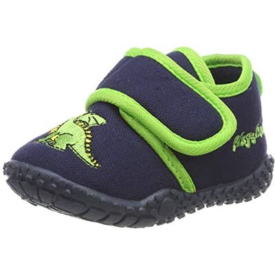 Playshoes Jungen Slipper Draak Hausschuhe, Marine, 24/25 EU Playshoes Jungen Slipper Draak Hausschuhe, Marine, 24/25 EU