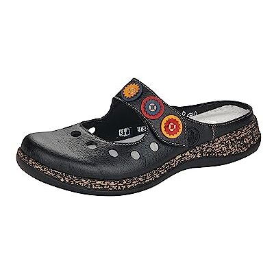 Rieker Damen Clogs 46381-00 schwarz Gr. 40 Rieker Damen Clogs 46381-00 schwarz Gr. 40