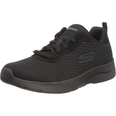 Skechers Damen Dynamight 2.0 Eye To Eye Sneaker, Black Mesh Durabuck Trim, 41 EU Skechers Damen Dynamight 2.0 Eye To Eye Sneaker, Black Mesh Durabuck Trim, 41 EU