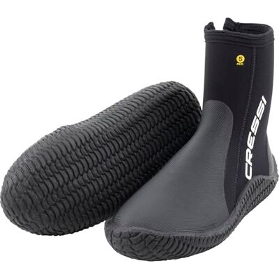 Cressi ReefTech Boots 5mm L (42/43 EU) Unisex 5mm Schwarz Neoprenstiefel mit Doppeltem Futter, ideal für Wassersport, Speziell Entwickelt, zum die Füße vor Kälte zu Schützen, L (42/43) Cressi ReefTech Boots 5mm L (42/43 EU) Unisex 5mm Schwarz Neoprenstiefel mit Doppeltem Futter, ideal für Wassersport, Speziell Entwickelt, zum die Füße vor Kälte zu Schützen, L (42/43)