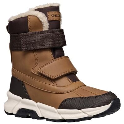 Geox JUNIOR J FLEXYPER PLUS BOY SNOWBOOTS TOBACCO/COFFEE 32_EU Geox JUNIOR J FLEXYPER PLUS BOY SNOWBOOTS TOBACCO/COFFEE 32_EU