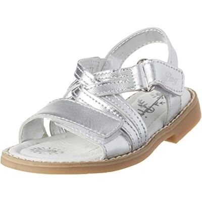 PRIMIGI Mädchen Fantasy Days Sandale, Silber/schwarz, 38 EU PRIMIGI Mädchen Fantasy Days Sandale, Silber/schwarz, 38 EU