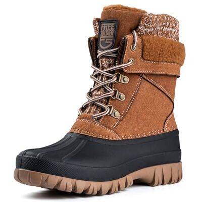 FREE SOLDIER Wasserdichte Winter-Schneestiefel für Frauen Outdoor-Mode Entenstiefel Komfortabel Isoliert FREE SOLDIER Wasserdichte Winter-Schneestiefel für Frauen Outdoor-Mode Entenstiefel Komfortabel Isoliert