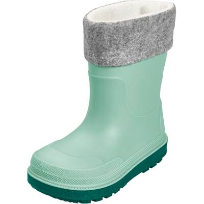 Playshoes Regenstiefel mit Futter (Herausnehmbar) Unisex Kinder Gummistiefel, Grün Socke, 25 EU Playshoes Regenstiefel mit Futter (Herausnehmbar) Unisex Kinder Gummistiefel, Grün Socke, 25 EU
