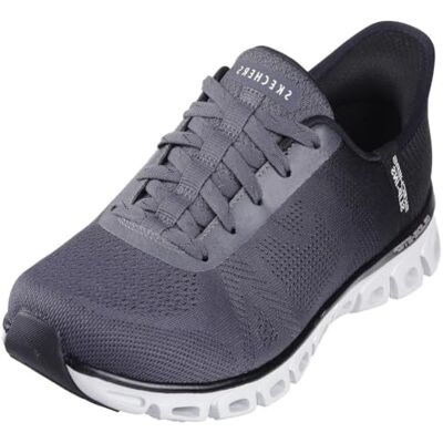 Skechers Damen Glide-Step Excite Slip-InTurnschuhe, Black & Charcoal Mesh, 38.5 EU Skechers Damen Glide-Step Excite Slip-InTurnschuhe, Black & Charcoal Mesh, 38.5 EU