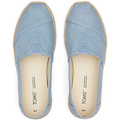 TOMS Damen Alpargata Rope Classic Loafer, flach, blau, 35.5 EU TOMS Damen Alpargata Rope Classic Loafer, flach, blau, 35.5 EU