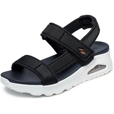 Skechers Damen Uno Sandal Summer Stand2, Black Nylon Trim, 40 EU Skechers Damen Uno Sandal Summer Stand2, Black Nylon Trim, 40 EU