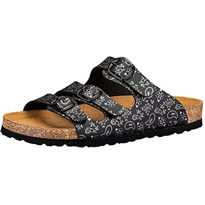Lico Bioline Lady Soft Damen Hausschuh, schwarz/silber, 36 EU Lico Bioline Lady Soft Damen Hausschuh, schwarz/silber, 36 EU