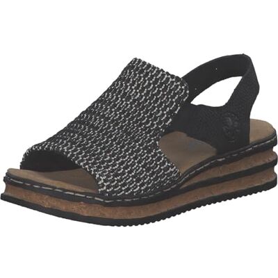 Rieker Damen 62971 Keil Sandaletten Rieker Damen 62971 Keil Sandaletten