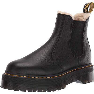 Dr. Martens Herren 2976 Quad Fl Boots, Schwarz Silber, 40 EU Dr. Martens Herren 2976 Quad Fl Boots, Schwarz Silber, 40 EU