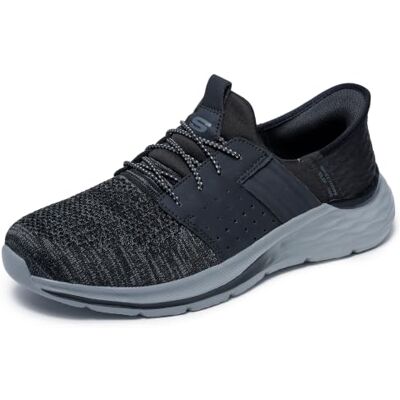 Skechers Garner Newick 210803 Herrenschuhe Lässig, zum Hineinschlüpfen, luftgekühlter Memory-Schaum, Goga-Matte, vegan Skechers Garner Newick 210803 Herrenschuhe Lässig, zum Hineinschlüpfen, luftgekühlter Memory-Schaum, Goga-Matte, vegan