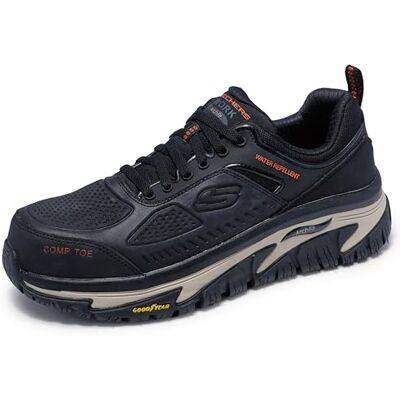 Skechers Herren Arch Fit Road Walker Comp Toe, Schwarz, 44 EU Skechers Herren Arch Fit Road Walker Comp Toe, Schwarz, 44 EU