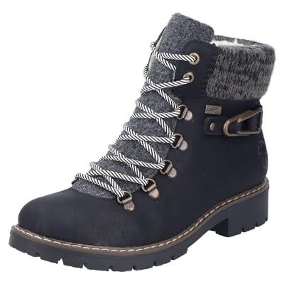 Rieker Damen Schnürstiefel Y9131-00 blau Gr. 42 Rieker Damen Schnürstiefel Y9131-00 blau Gr. 42