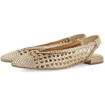 GIOSEPPO Guatavita Damen-Ballerinas aus Leder in Schwarz, Gold, 39 EU GIOSEPPO Guatavita Damen-Ballerinas aus Leder in Schwarz, Gold, 39 EU