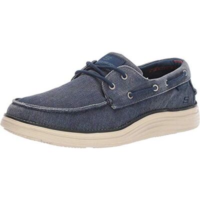 Skechers Herren Status 2.0 Lorano Mokassin, Navy Canvas, 40 EU Skechers Herren Status 2.0 Lorano Mokassin, Navy Canvas, 40 EU