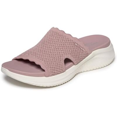 Skechers Women's Ultra Flex 3.0 Sandal Bring IT Flat, Purple, 38 EU Skechers Women's Ultra Flex 3.0 Sandal Bring IT Flat, Purple, 38 EU