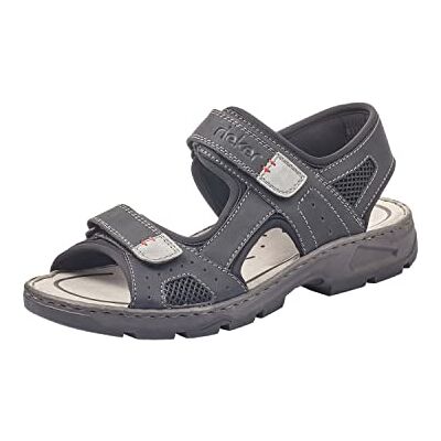 Rieker Herren Sandaletten Schwarz, 43 EU Rieker Herren Sandaletten Schwarz, 43 EU