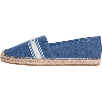 Tommy Hilfiger Damen Espadrilles Webbing aus Canvas, Blau (Denim), 40 Tommy Hilfiger Damen Espadrilles Webbing aus Canvas, Blau (Denim), 40