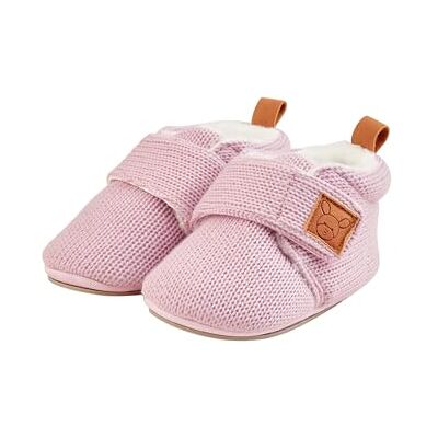 Sterntaler Baby Krabbelschuh aus Strick, Mädchen Baby Schuhe in Strickoptik mit aufgenähter und rutscchfester Sohle gefüttert mit Teddyflausch und aus langlebigem Material, rosa melange, 20 Sterntaler Baby Krabbelschuh aus Strick, Mädchen Baby Schuhe in Strickoptik mit aufgenähter und rutscchfester Sohle gefüttert mit Teddyflausch und aus langlebigem Material, rosa melange, 20