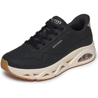 Skechers Damen Uno Glide-Step Glide On Air Slip-InTurnschuhe, Black Durabuck/ Rose Gold Trim, 39 EU Skechers Damen Uno Glide-Step Glide On Air Slip-InTurnschuhe, Black Durabuck/ Rose Gold Trim, 39 EU