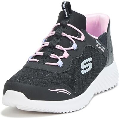Skechers Mädchen Bounder Simple Cute Slip-InTurnschuhe, Black Synthetic/Trim, 33 EU Skechers Mädchen Bounder Simple Cute Slip-InTurnschuhe, Black Synthetic/Trim, 33 EU